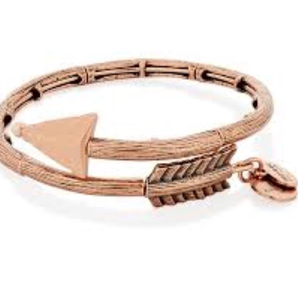 Alex and Ani Eros Arrow Wrap in rose gold
